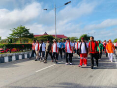 Sambut HUT Kabupaten yang ke-26, Wakapolres Kepulauan Tanimbar hadiri Car Free Day