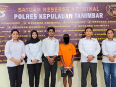 Perbuatan bejat Seorang Ayah yang menghamili Anak kandungnya, akhirnya diamankan Polres Kepulauan Tanimbar