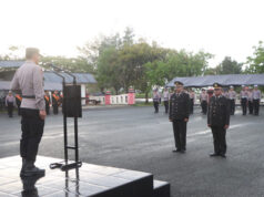 Lepas dua Perwira terbaik, Polres Kepulauan Tanimbar gelar upacara Purna Bakti