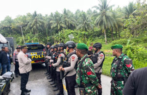 Berlangsung kondusif, Polres Kepulauan Tanimbar berhasil amankan eksekusi lahan oleh Pengadilan Negeri