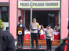Fokus pengamanan Nataru, Kapolres Kepulauan Tanimbar pimpin Apel Gelar Pasukan Operasi Lilin Salawaku 2025