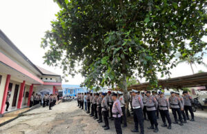 Hari pertama Operasi Lilin Salawaku 2025, Personel gabungan Polres Kepulauan Tanimbar tempati Pos