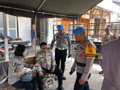 Subsatgas Propam Polres Kepulauan Tanimbar, pantau kesiapan Pos Ops Lilin Salawaku 2025 di hari pertama