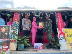 Dukungan moril, Kapolres Kepulauan Tanimbar bersama PJU dan Bhayangkari kunjungi Pos Operasi Lilin Salawaku 2025