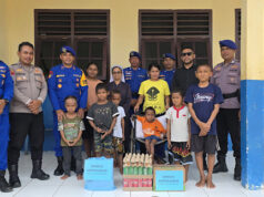 Jelang Natal, Sat Polairud Polres Kepulauan Tanimbar bersama BKO Ditpolairud berbagi Kasih di Panti Asuhan