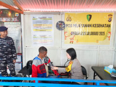 Subsatgas Dokkes Polres Kepulauan Tanimbar berikan layanan kesehatan gratis ke Masyarakat pada Pos Yan Ops Lilin