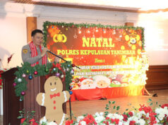 Berlangsung hangat dan khidmat, Polres Kepulauan Tanimbar gelar perayaan Natal bersama Keluarga besar