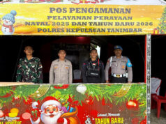 Cek Kesiapan Personel, Subsatgas Propam Polres Kepulauan Tanimbar kunjungi sejumlah Pos Ops Lilin Salawaku 2025