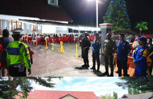 Polres Kepulauan Tanimbar pastikan Ibadah Tahun baru 2026 di sejumlah Gereja berjalan kondusif