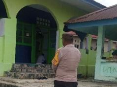 Pastikan Ibadah berlangsung khusyuk, Bhabinkamtibmas Desa Kilon laksanakan pengamanan Sholat Jumat