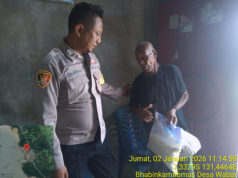 Salurkan bantuan sembako untuk Lansia kurang nampu, Bhabinkamtibmas Wabar wujudkan kepedulian nyata