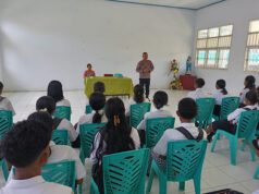 Cegah kenakalan Remaja, Satgas Preemtif Polres Tanimbar berikan edukasi kepada para Pelajar SMK Imakulata