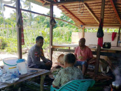 Tingkatkan sinergitas, Bhabinkamtibmas Nurkat sambangi Petani dan sosialisasikan Ketahanan Pangan
