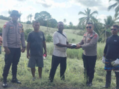 Dukung Swasembada Pangan Nasional, Polsek Nirunmas bersama Pemerintah dan Desa Waturu buka lahan Ketahanan Pangan