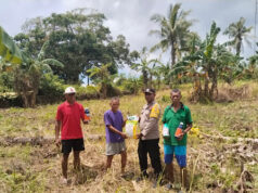 Sukseskan Swasembada Pangan, Bhabinkamtibmas Meyano Das salurkan bibit dan sarana Pertanian