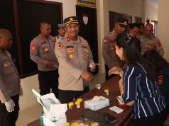 Komitmen berantas narkoba, Polres Kepulauan Tanimbar gelar tes urine
