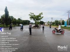 Tingkatkan Kamseltibcarlantas, Sat Lantas Polres Kepulauan Tanimbar intensifkan pengaturan pagi