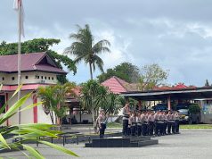 Pimpin apel pagi, Kapolres Kepulauan Tanimbar sampaikan apresiasi dan ingatkan Personel jaga kesehatan