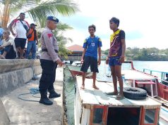 Antisipasi cuaca ekstrem, Sat Polairud Polres Kepulauan Tanimbar sosialisasikan keselamatan pelayaran