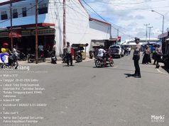 Intensifkan pengaturan, Sat Lantas Polres Kepulauan Tanimbar pastikan Kamseltibcarlantas kondusif