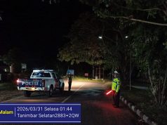 Gencarkan patroli blue light, Sat Lantas Polres Kepulauan Tanimbar cegah balap liar dan kriminalitas jalanan