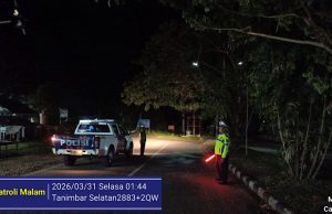 Gencarkan patroli blue light, Sat Lantas Polres Kepulauan Tanimbar cegah balap liar dan kriminalitas jalanan