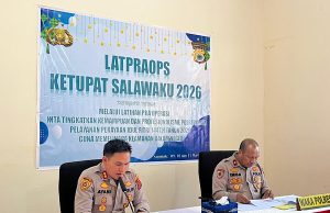 Tingkatkan profesionalisme pelayanan Idul Fitri, Polres Kepulauan Tanimbar gelar Latpraops Ketupat Salawaku 2026