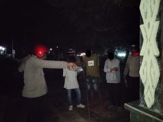 Patroli malam KRYD, Polsek Tansel bubarkan sekelompok Pemuda yang sedang mengkonsumsi miras