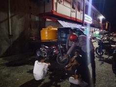 Jaga Kamtibmas tetap kondusif, Polsek Tansel bubarkan kelompok Pemuda saat mengkonsumsi miras