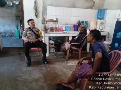 Pererat silaturahmi, Bhabinkamtibmas Lumasebu gelar Door to Door System lewat sambang