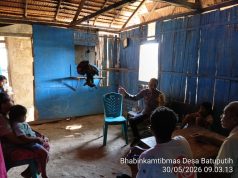 Lakukan Door to Door System, Bhabinkamtibmas Batuputih berikan Imbauan Kamtibmas