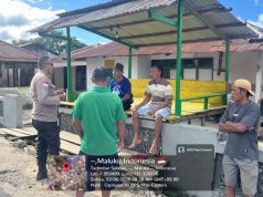 Gencarkan sambang Warga, Bhabinkamtibmas Olilit Raya 1 sampaikan pesan Kamtibmas