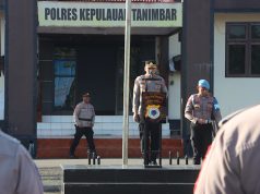 Sambut HUT Bhayangkara Ke-80, Polres Kepulauan Tanimbar lakukan Apel Gelar Pasukan Operasi Simpatik 2026