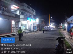 Berantas balap liar dan kriminalitas jalanan, Sat Lantas Polres Kepulauan Tanimbar intensifkan patroli malam
