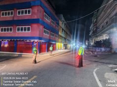 Sat Lantas Polres Kepulauan Tanimbar ciptakan rasa aman lewat patroli blue light
