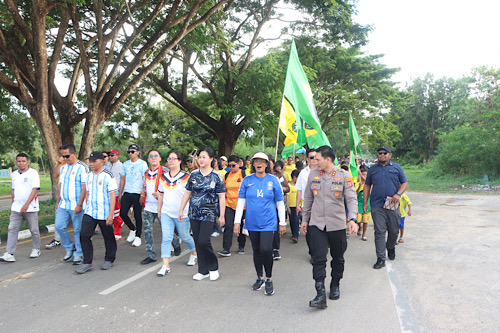 Dukung kemeriahan Piala Dunia 2026, Kapolres Kepulauan Tanimbar hadiri Walk Celebration