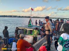 Pastikan kondusifitas, Danpos KP3 Adaut lakukan pengamanan ketat terhadap aktivitas embarkasi dan debarkasi