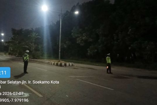 Sat Lantas Polres Kepulauan Tanimbar kembali intensifkan patroli blue light jelang subuh, antisipasi balap liar dan begal