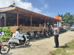 Berikan pelayanan terbaik, Sat Lantas Polres Kepulauan Tanimbar amankan Sholat Jumat di sejumlah Masjid