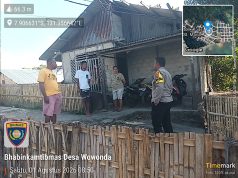Bhabinkamtibmas Wowonda gelar patroli dialogis, sambangi Warga dari rumah ke rumah