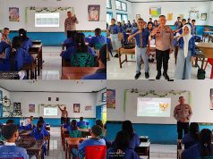 Tanamkan kesadaran Hukum dan disiplin lalu lintas sejak dini, Sat Binmas Polres Kepulauan Tanimbar gelar program “Polisi Mengajar”