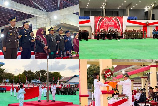 Sinergi Forkopimda peringati HUT Kemerdekaan RI ke-81, Kapolres Kepulauan Tanimbar hadiri upacara penurunan bendera