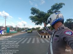 Hadir di pagi hari, Sat Lantas Polres Kepulauan Tanimbar amankan jalur aktivitas Warga